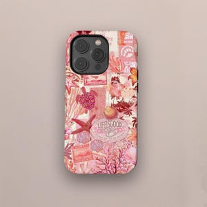Coastal Granddaughter Aesthetic Preppy Seashell Ocean Case, Collage Sea Beach Phone Case, iPhone 16 15 14 13 12 11 Pro Max, Samsung S25 S24