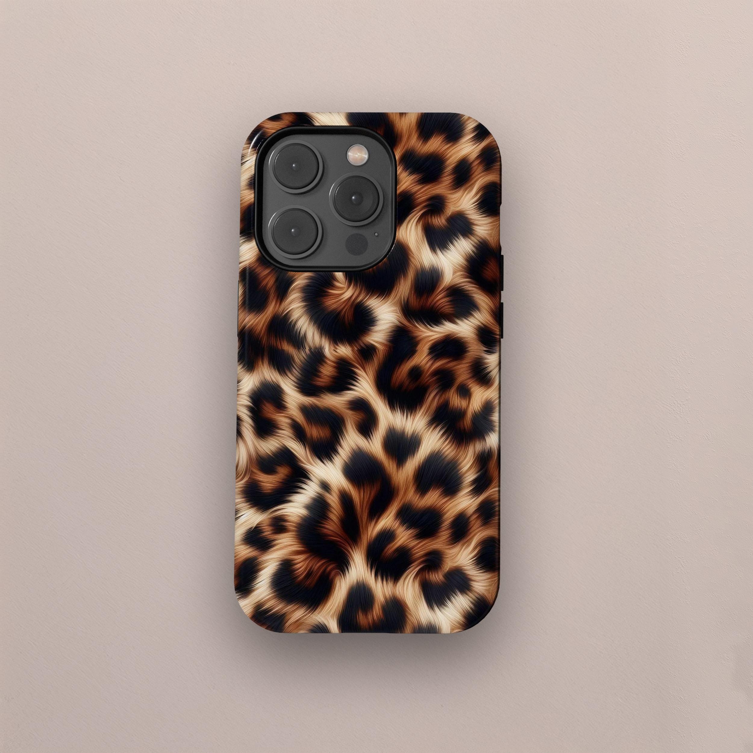 Black Cheetah Animal Print Iphone 12 Case Black Cheetah Print