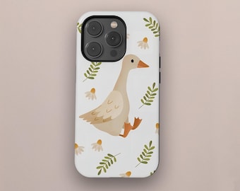 Funny Goose Phone Case, Trendy Silly Goose Meme Gift, Cute Animal Humor Case, iPhone 17 16 15 14 13 Pro Max, Samsung Galaxy S25 S24 S23 S22