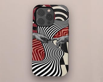 Funda para teléfono Grunge Y2K: Diseño con diseño de corazón y estrella