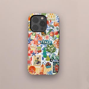 La Dolce Vita Coquette Collage Phone Case: European Summer Coastal Italy