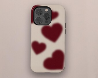Romantic Heart Phone Case, Love Gift, Valentines Day, Cute Accessories, Funny Case, iPhone 17 16 15 14 13 12 11 Pro Max, Samsung S25 S24 S23