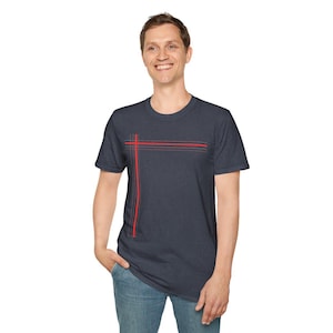 Minimalist Line Art T-Shirt, Simple Aesthetic Tee, Unisex Casual Shirt, Modern Graphic Tee, Minimal Streetwear Shirt”