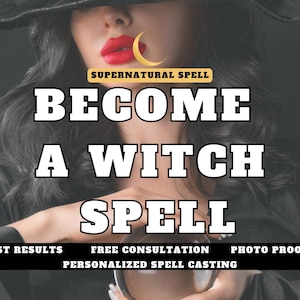 Become a Professional Witch Spell, Unlock Your Magical Potential | Witchcraft Success, Spiritual Path, Confidence Boost