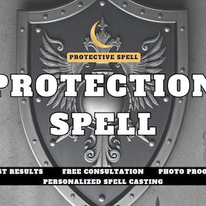 Protection Spell, Shield Against Negative Energy & Psychic Attacks, Personalized Spell with Photo Proof,  Free Consultation | Digital Ritual