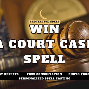 Win a Court Case Spell | Align Legal Outcomes in Your Favor | Personalized Spell with Photo Proof & Free Consultation | Digital Ritual