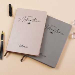 Personalized Leather Notebook: New Beginnings Gift, Custom Journal