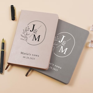 Wedding Vow Books, Personalized Vow Booklets, Luxury Vow Books, His & Her Vow Books, Hardcover Bride and Groom Notebook for Ceremony Vows