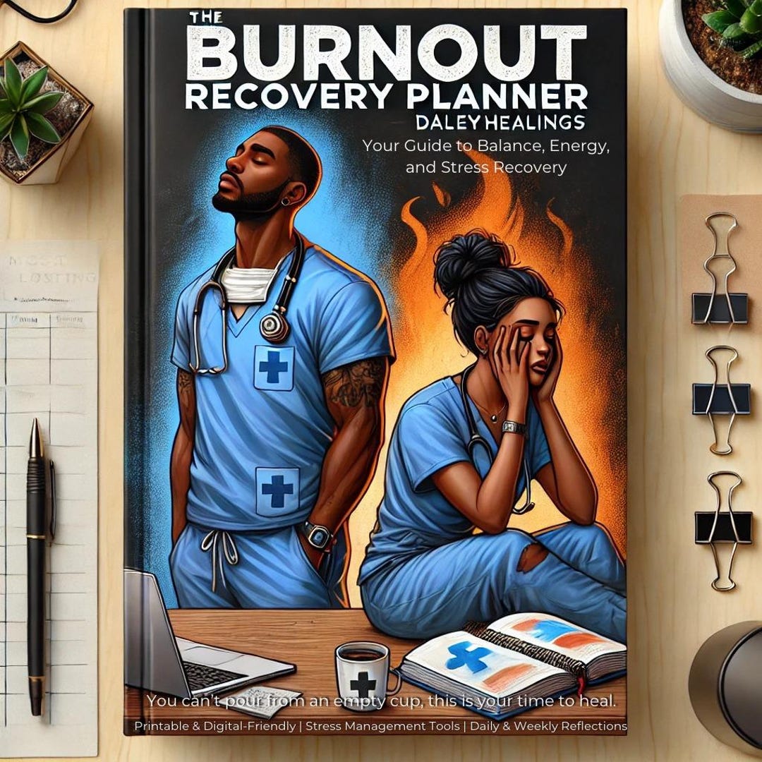 Burnout Recovery Planner | Self Care and Work Life Balance Journal ...