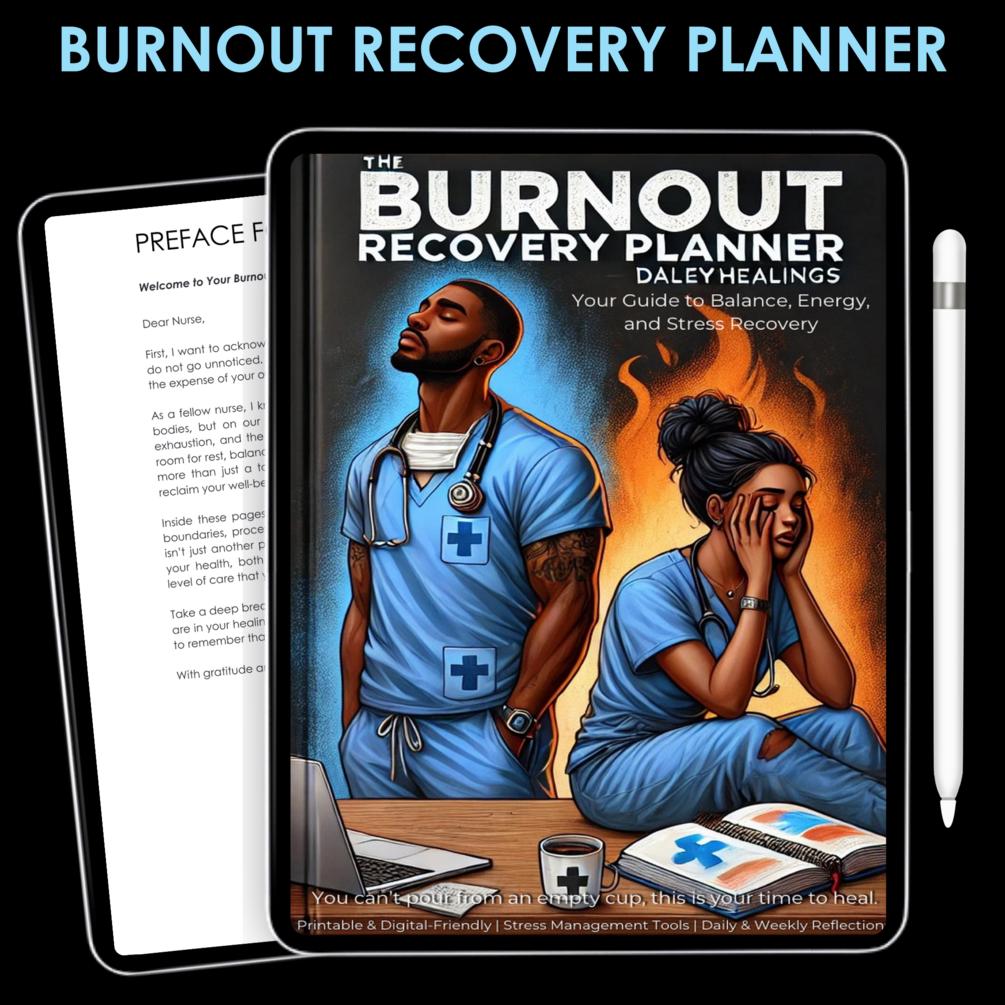 Burnout Recovery Planner | Self Care and Work Life Balance Journal ...