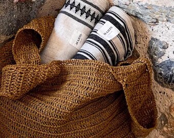 Turkish Towel Set of 2 – Petra & Ray in Black, Hammam Bath Beach Towels, Peshtemal
