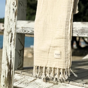 Fin Turkish Towel, Beach Towel, Muslin Bath Towel, Peshtemal