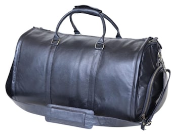 Echtes Rindsleder Seesack, Retro Weekender Reisetasche