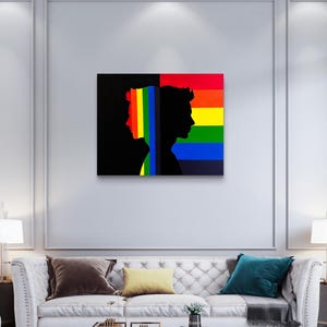 Stand - 20x16 Original Acrylic Painting, LGBTQIA+ Pride
