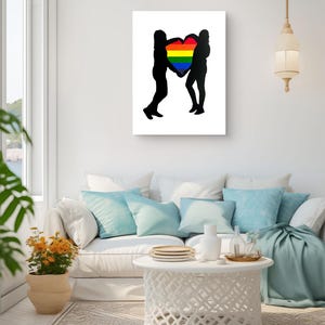Love - 12x16 Original Acrylic Painting, LGBTQIA+ Pride