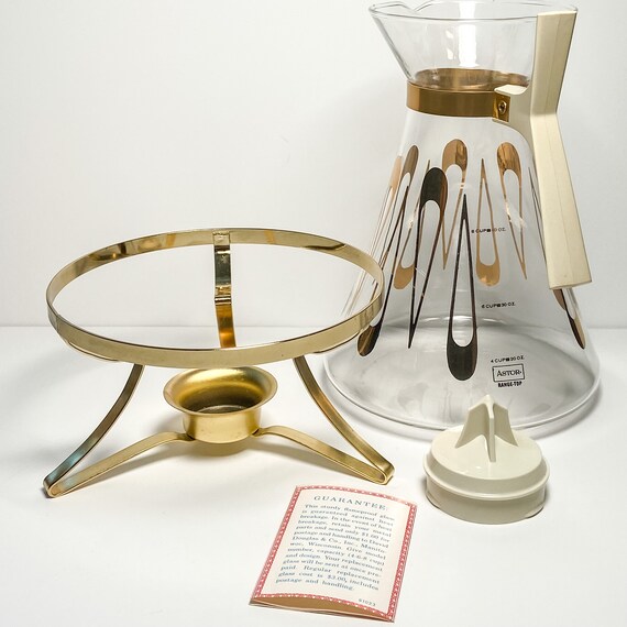 Astor 8-cup Coffee Carafe With Warming Stand - Etsy
