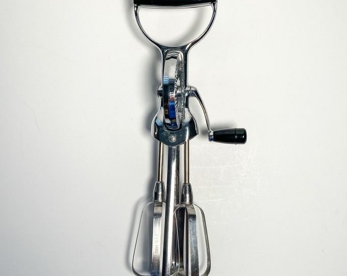 Oekcoo Hand Mixer, Stainless Steel, Made in USA, Kitchenware Vintage Etsy