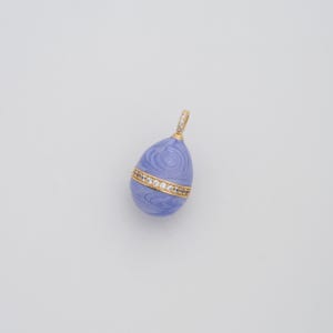 18K Gold Filled CZ Easter Egg Pendant Dainty Enamel Egg Charms for DIY Jewelry Necklace Findings Making Supply