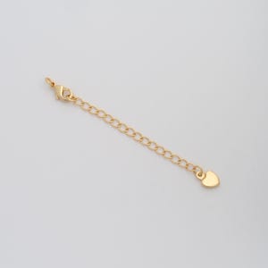 1 Str 18K Gold Filled Heart Chains Dainty Gold Extension Chains for DIY Jewelry Necklace Findings Making Supply