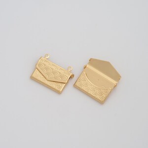 18K Gold Filled Bag Pendant Dainty Gold Bag Charms for DIY Jewelry Necklace Findings Making Supply