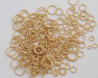200pcs Adabele 304 Grade Surgical Stainless Steel 4mm (0.16 inch) Small Tiny Open Jump Rings O Connector (0.7mm/21 Gauge) for Craft Jewelry Making SJF83-4