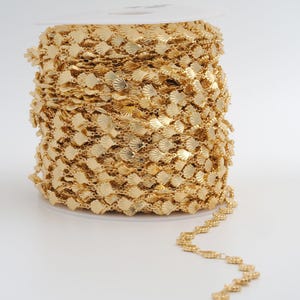 3.28フィート 18Kゴールドフィルドシェルチェーン 繊細なゴールド半完成チェーン DIYジュエリーネックレス金具製作用品