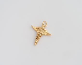 18 kt gold filled hanger gediplomeerde verpleegkundige sierlijke medische bedels voor doe-het-zelf sieraden ketting bevindingen Making Supply