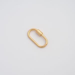 18K Gold gefüllt Karabiner Verschluss Zierliche Gold Schraubverschluss für DIY Schmuck Halskette Zubehör machen