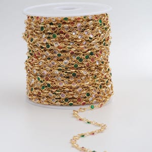 3.28フィート 18Kゴールドフィルドビーズチェーン 繊細なゴールド半完成チェーン DIYジュエリーネックレス金具製作用品