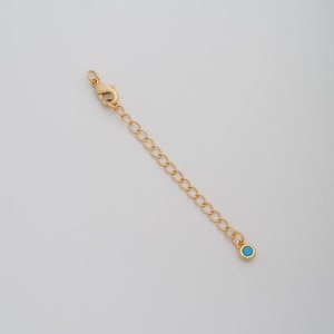 1 Str 18K Gold Filled Round Chains Dainty Gold Extension Chains for DIY Jewelry Necklace Findings Making Supply