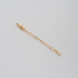 1 Str 18K Gold Filled Tear Drop Chains Dainty Gold Extension Chains for DIY Jewelry Necklace Findings Making Supply