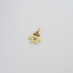 18K Gold Filled Cute Dog Pendant Dainty Enamel Cartoon Charms for DIY Jewelry Necklace Findings Making Supply