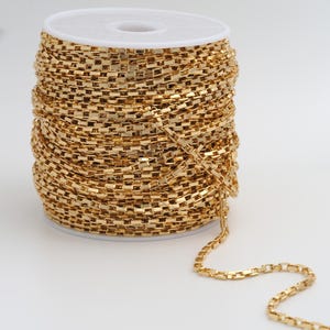 3.28フィート 18Kゴールドフィルドロロチェーン 繊細なゴールド半完成チェーン DIYジュエリーネックレス金具製作用品