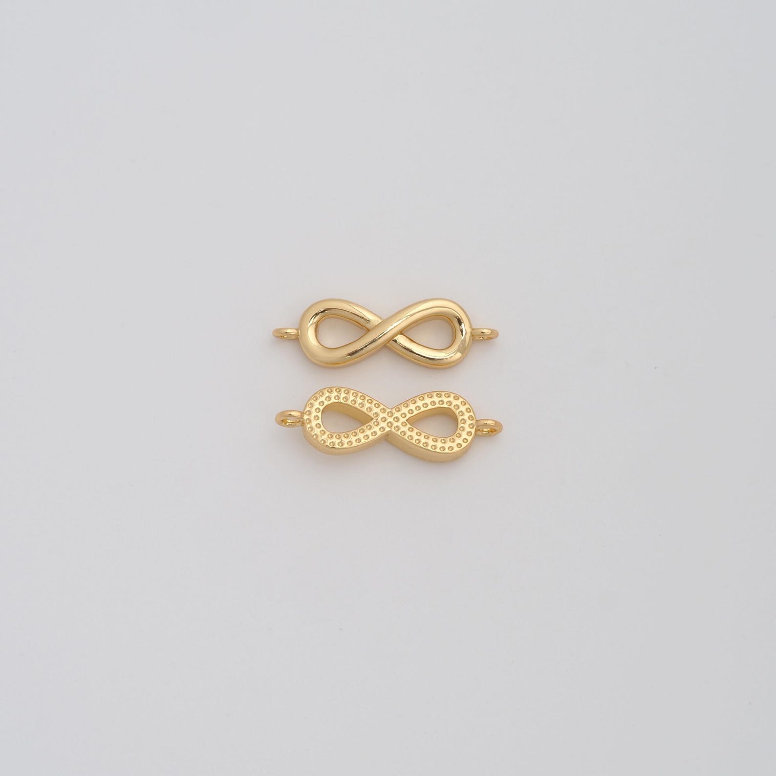 Infinity Bbf 18K Gold Filled Infinity Connectors Dainty CZ Number 8 Connectors for ...