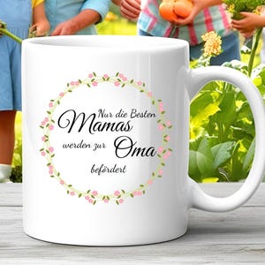 Pregnancy Announcement Grandma Mom Mother&#39;s Day Mug Grandma Gift Idea Mother&#39;s Day Wish Mother&#39;s Day 2025 Mug Flowers Mother&#39;s Day