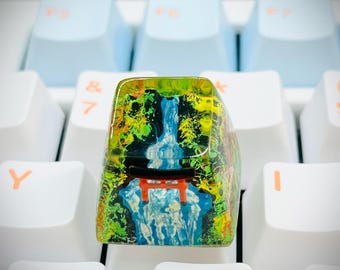 Handmade Torri Gate Artisan Keycap, Epoxy Resin 1U