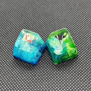 Schöne Ray Fisch Tastenkappe/Artisan Keycap/Keycap Set für MX Cherry Mechanische Tastatur/Geschenk.