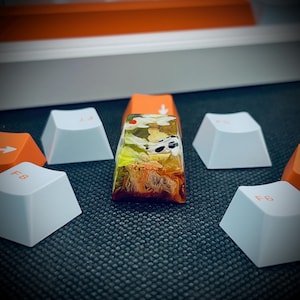Koi keycap/Artisan Keycap/Keycap Set for MX Cherry Mechanical Keyboard/Gift.