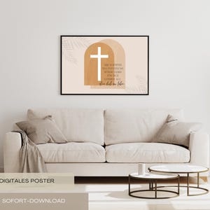 Christian digital poster | Bible verse wall art | Minimalist Christian quote | Art print | Gift for Christian girlfriend