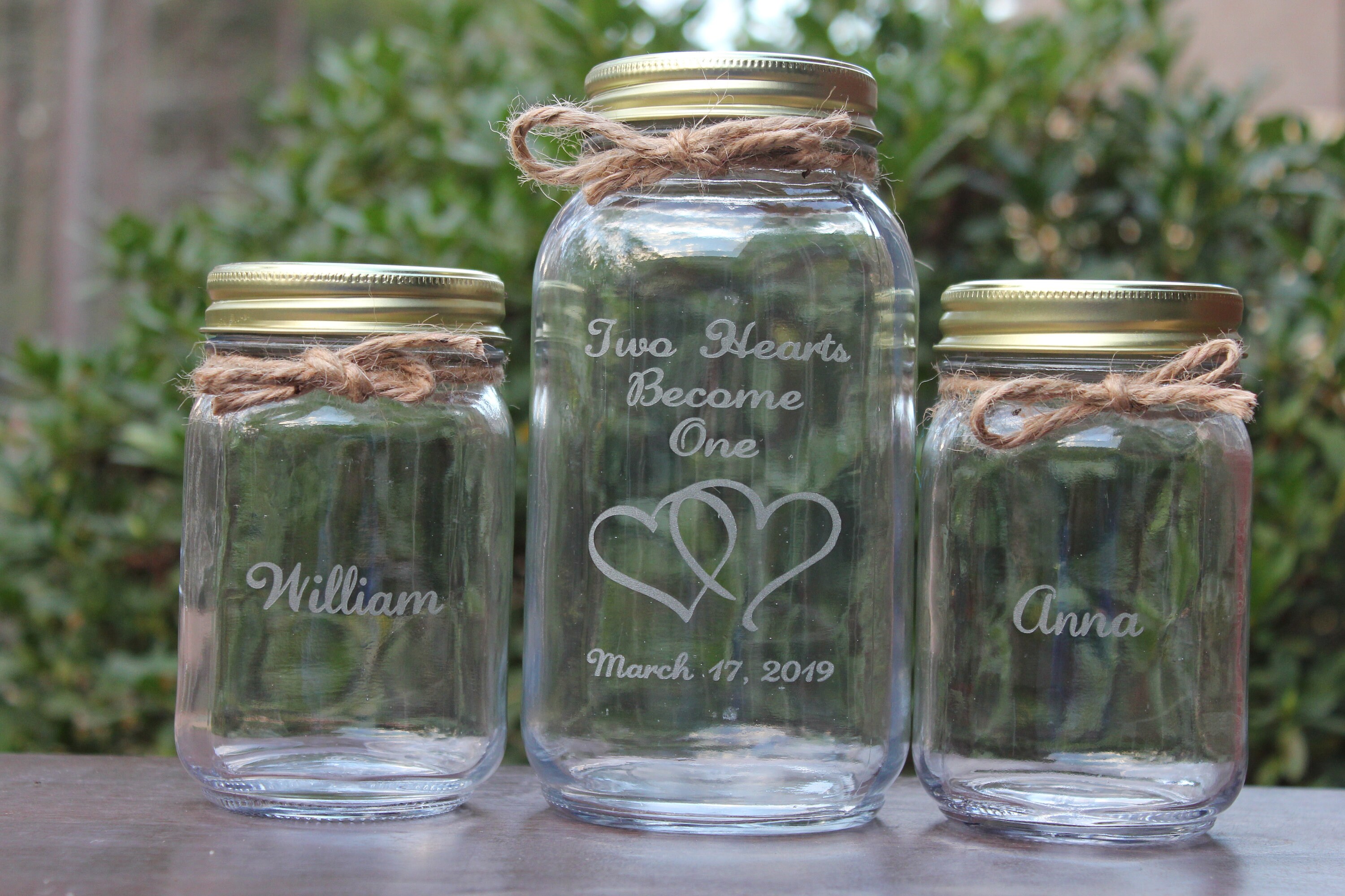 Mason Jar Sand Ceremony Set Wedding Ceremony Set Unity Sand Etsy