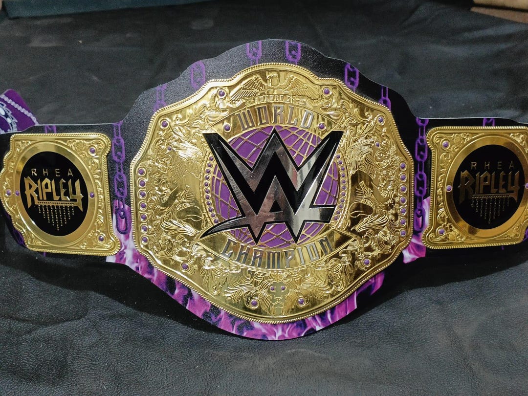 Custom Rhea Ripley Signs Custom Rhea Ripley Championship Belt: Brass Plates, Printed Strap - Etsy