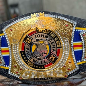 John Cena Farewell 2025 Spinner Championship Replica Title Belt - Las Vegas