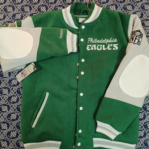 Mitchell & Ness Philadelphia Eagles Varsity Jacket - NWT Authentic NFL Team