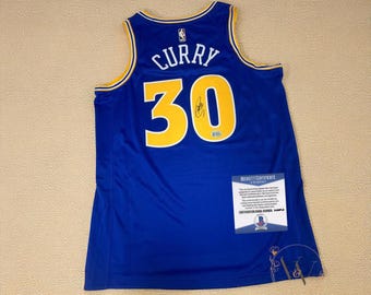 Signed Curry #30 Jersey with Beckett COA - GOAT Shooter Memorabilia