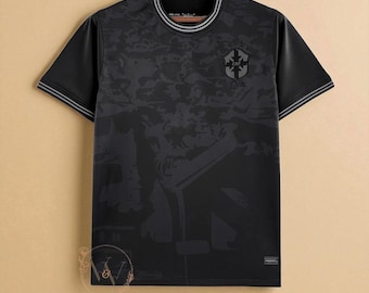 Personalized Brazil "Blackout" Soccer Shirt