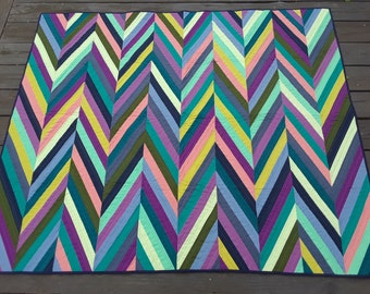Kleurrijke Splice Throw Quilt