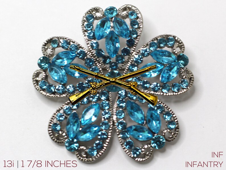 13i 15N Infantry Brooch Hope Design Infantry Mom Veteran Jewelry Infantry Girlfriend Military Gift Infantry Blue Broach Pin