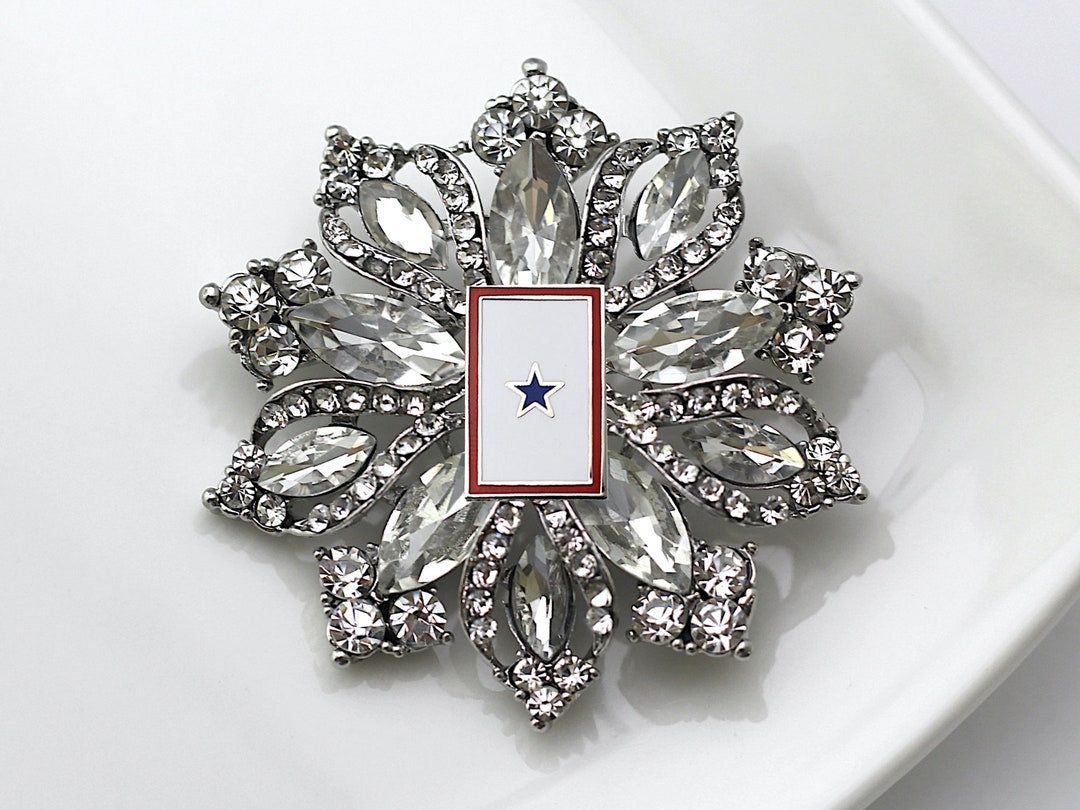Blue Star Flag Brooch | Blue Star Family Member | US Military Family ...
