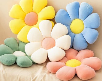 38cm Sunflower Pillow, Decorative Flower Cushion for Sofa, Kids Bedroom Decor, Throw Pillow, Christmas Gift, Halloween, Thanksgiving Gift