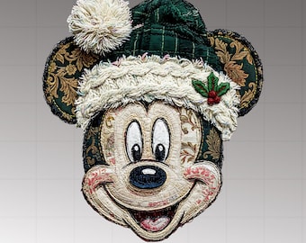 Yarn Faux Christmas Mouse Png  Yarn Christmas Cartoon Design, Very Merry Christmas, Trendy Christmas